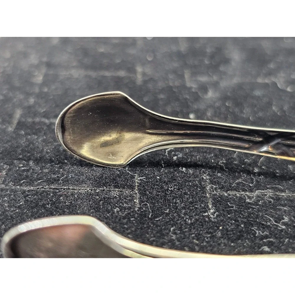 Korner & Proll Sugar Tongs 800 Silver Berlin‎ German 1880s Monogram MG Excellent
